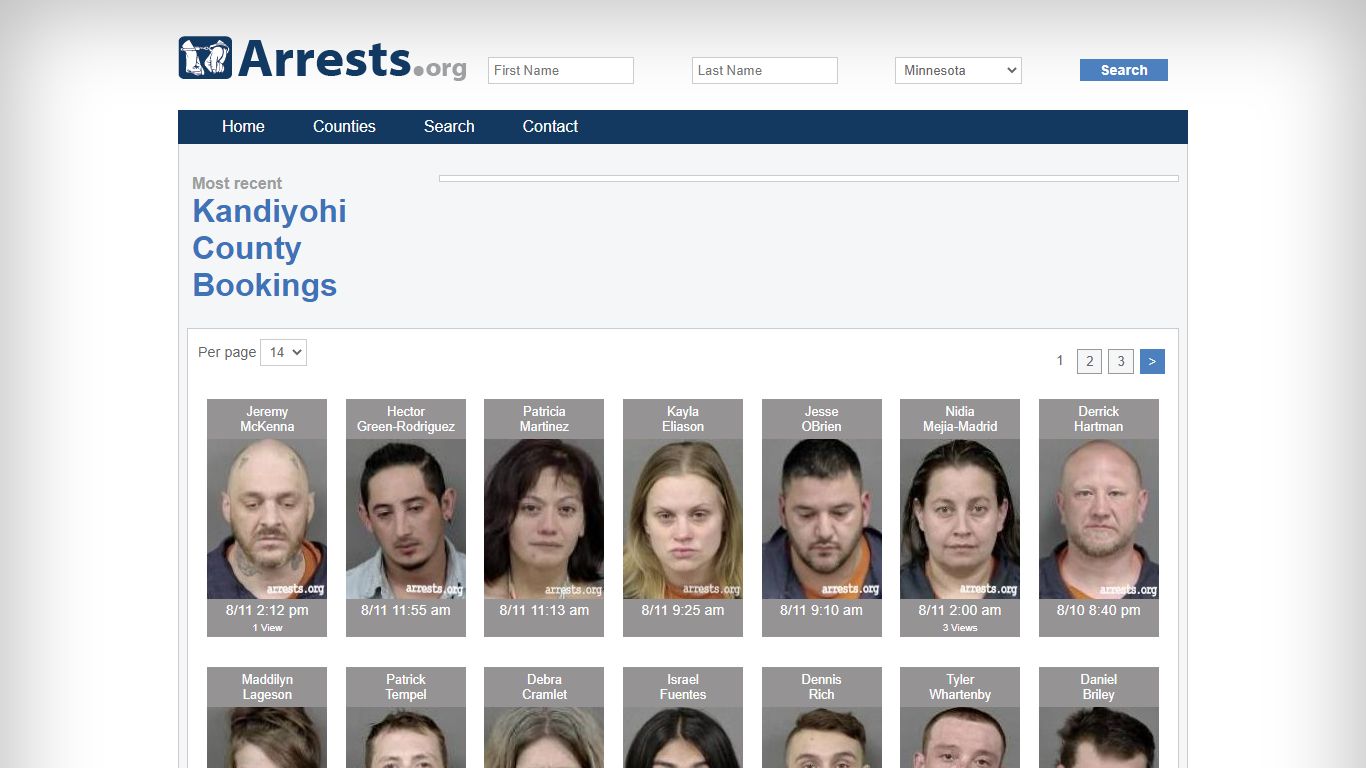 Kandiyohi County Arrests and Inmate Search